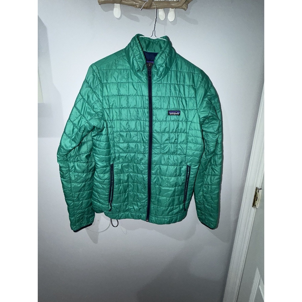 Women's Patagonia Nano Puffer Jacket Blue Teal  Size M